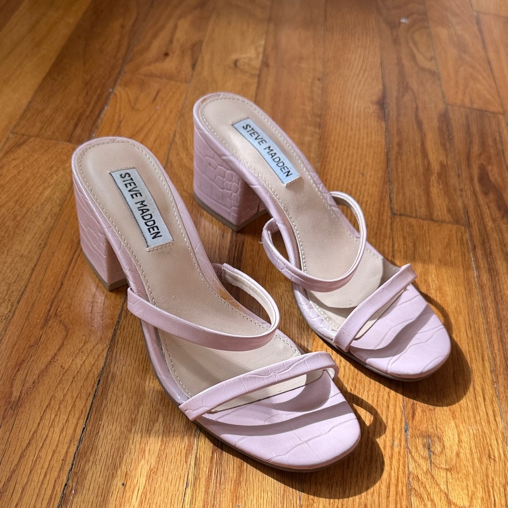 Pink Steve Madden 6.5 heels